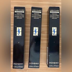 3 x YVES SAINT LAURENT Lash Clash Extreme Volume Waterproof Mascara 💙